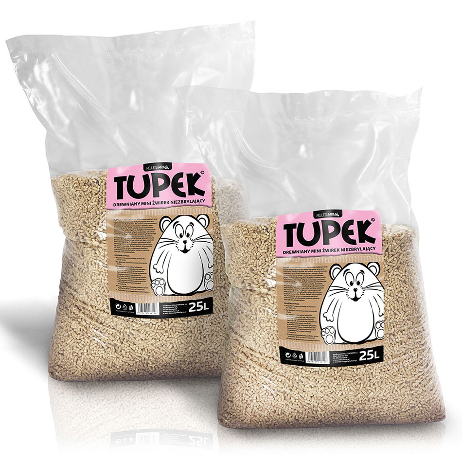 Mini pellet dla młodych kotów – Tupek 2×15 kg