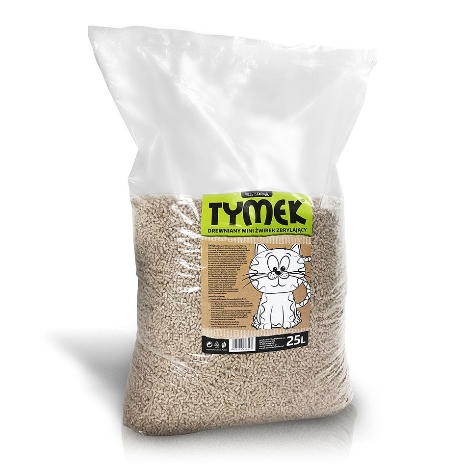 Tymek 15 kg – Żwirek mini, zbrylający dla kota