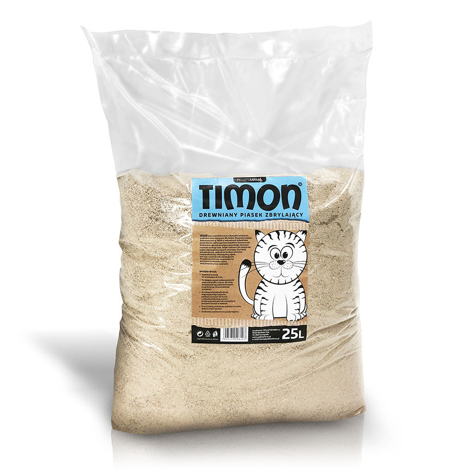 Timon 25 L – zbrylający piasek dla kota